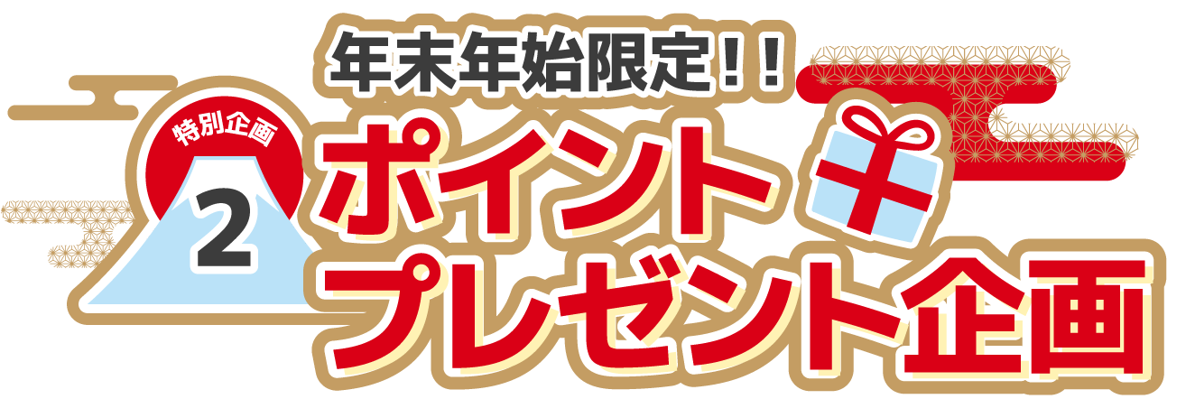 特別企画2 年末年始限定！ポイントプレゼント企画